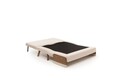 Canapea extensibilă cu 2 locuri, Futon, 859FTN2722, Metal , Crem