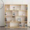 Biblioteca, Colman, Hodbi 935CMN1107, 145.2 x 25 x 145 cm, pal melaminat, stejar/alb