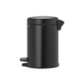 Cos de gunoi cu pedala, Brabantia, NewIcon, 3 L, 23.5x16.8x26.4 cm, otel, negru mat