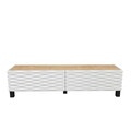 Comoda TV, Retricy, Lerze, 149.2x35x38 cm, PAL, Safir / Alb