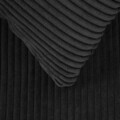 Canapea 1 loc Solace, Homla, 83x91x84 cm, MDF/catifea din poliester, negru