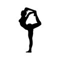 Decoratiune de perete, Yoga 18, 30 x 60 cm, Negru