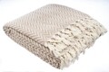 Cuvertura matlasata dubla, Zigzag - Cream, ICF Bedroom, Bumbac