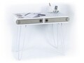 Birou Mingitav Illia No.2, 96 x 51 x 75 cm, PAL/metal, alb