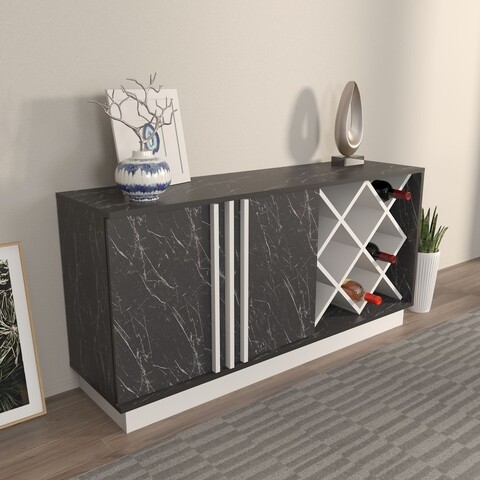 Bufet, Zena Home, Luna, Alb/Negru