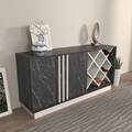 Bufet, Zena Home, Luna, Alb/Negru