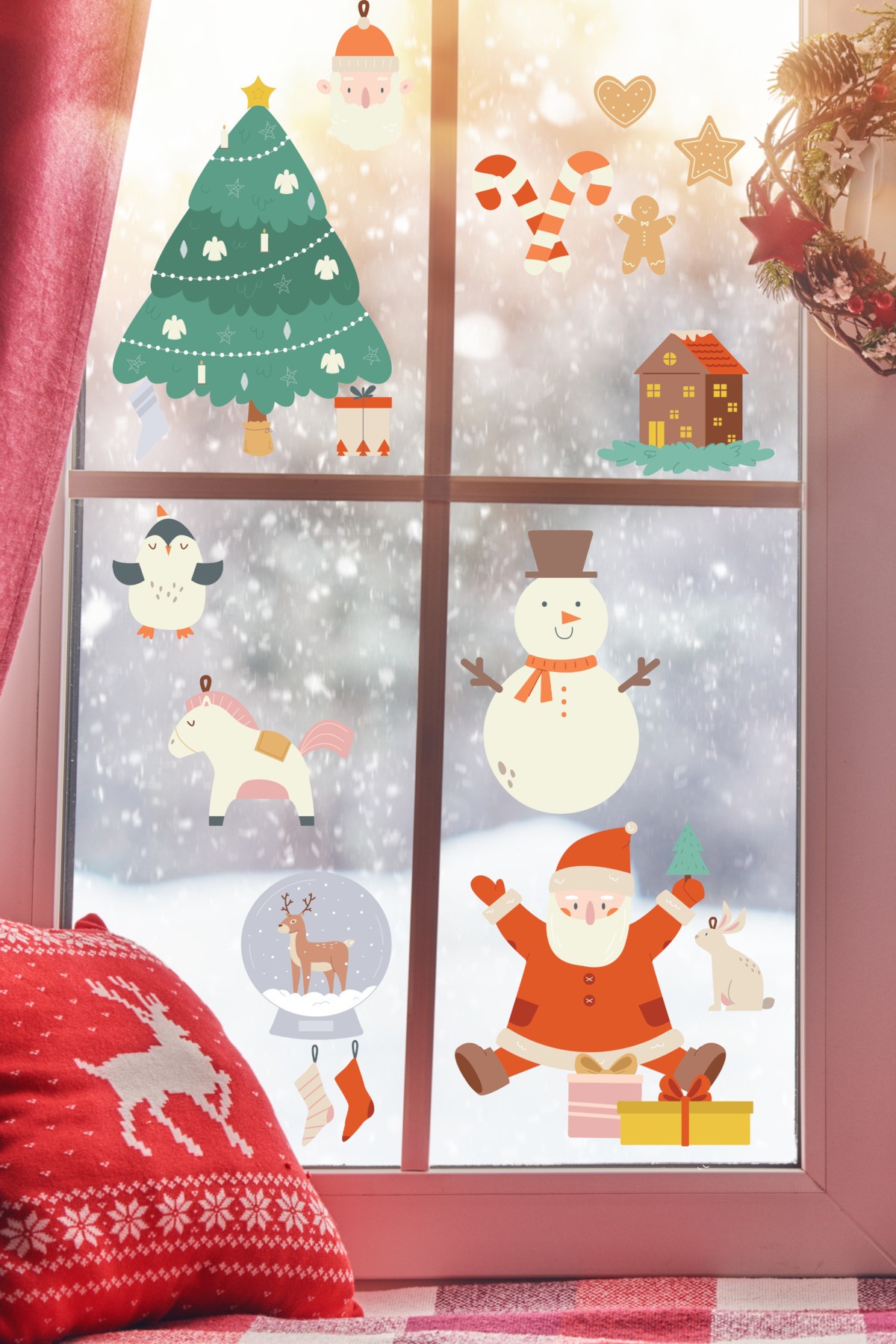 Sticker decorativ, 409026, Dimensiune: 40 x 100 cm, Multicolor