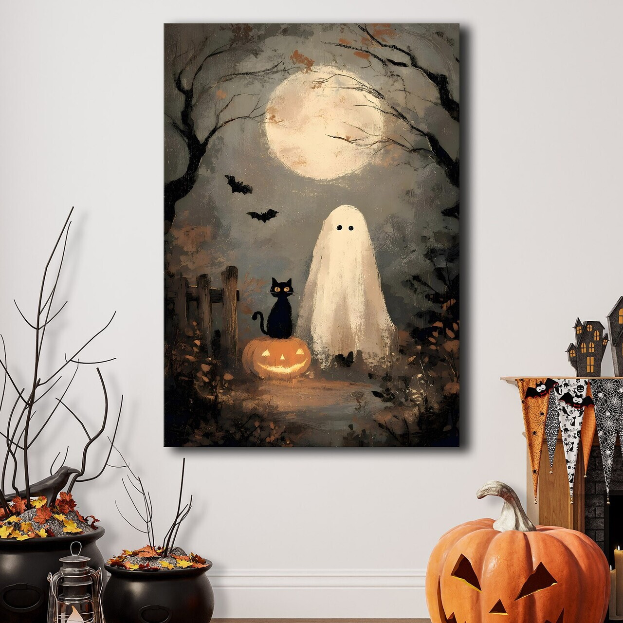 Tablou decorativ, 70100HALC-013, Material: Pânză de poliester, Multicolor — imaginea 3