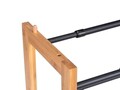 Pantofar extensibil Ecori, Wenko, 61.5-108.5x20x30 cm, bambus/metal, natur/negru