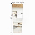 Oglinda Cheval, Siam, Vitros, 55x150x2.2 cm, MDF , Transparent/Negru