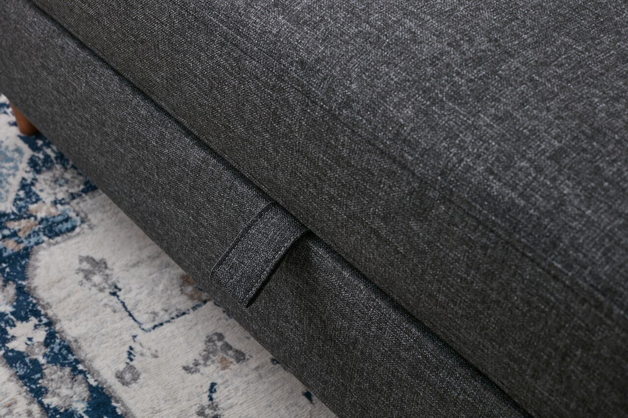 Canapea extensibila 3 locuri, Atelier del Sofa, 613LFS1107, Antracit — imaginea 4