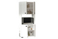Dulap pentru bucatarie, Puqa Design, Ayaz, 60x140x31.4 cm, PAL, Alb