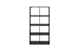Raft de perete ELTAP, Postto, 80x40x150 cm, PAL/PVC, negru