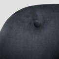 Fotoliu Eloya, Homla, 75.5x71x86 cm, MDF/metal/catifea din poliester, negru