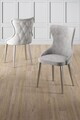 Set scaune (8 piese), Hanah Home, Alpa, Gri/Crom