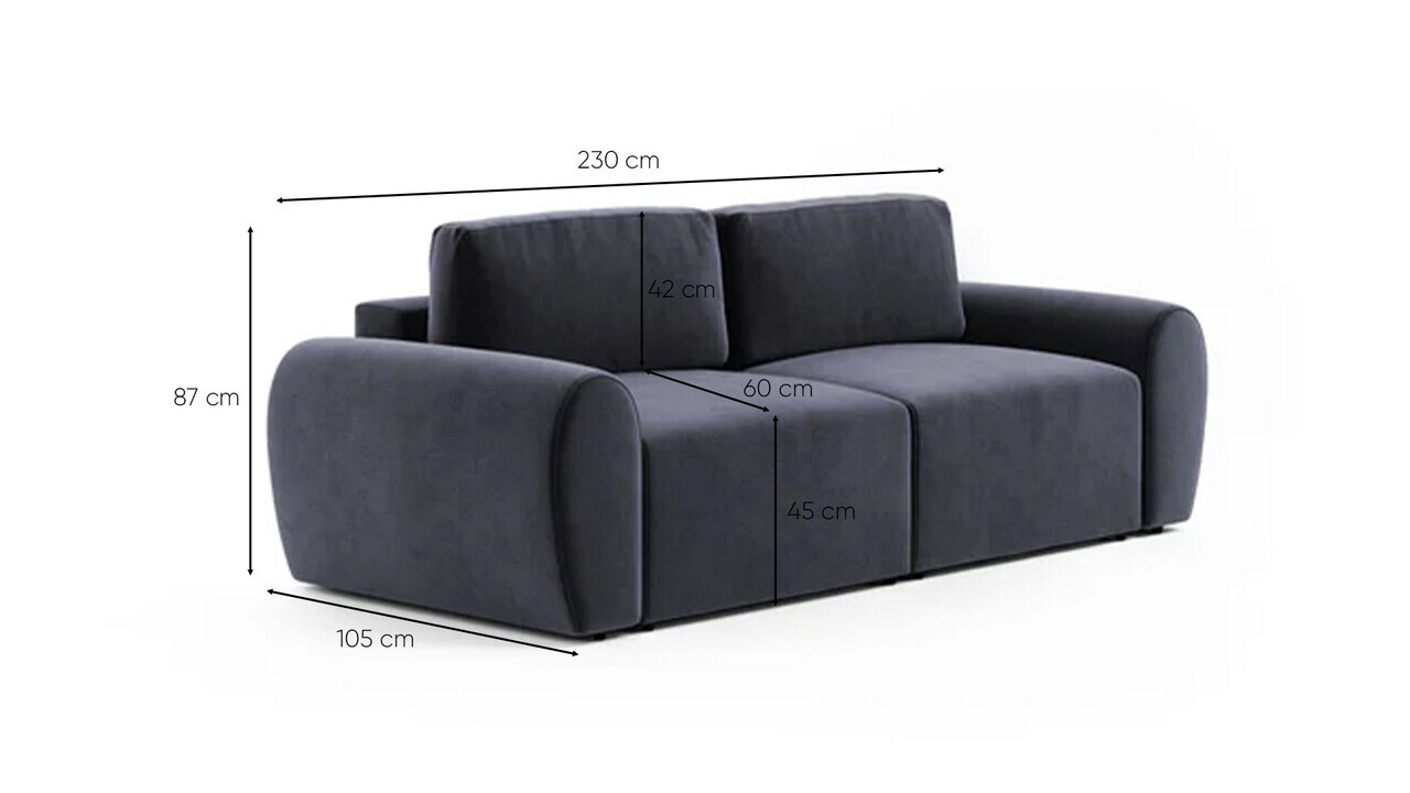 Canapea 3 locuri, Atelier del Sofa, 560ARE5276, Albastru petrol — imaginea 9