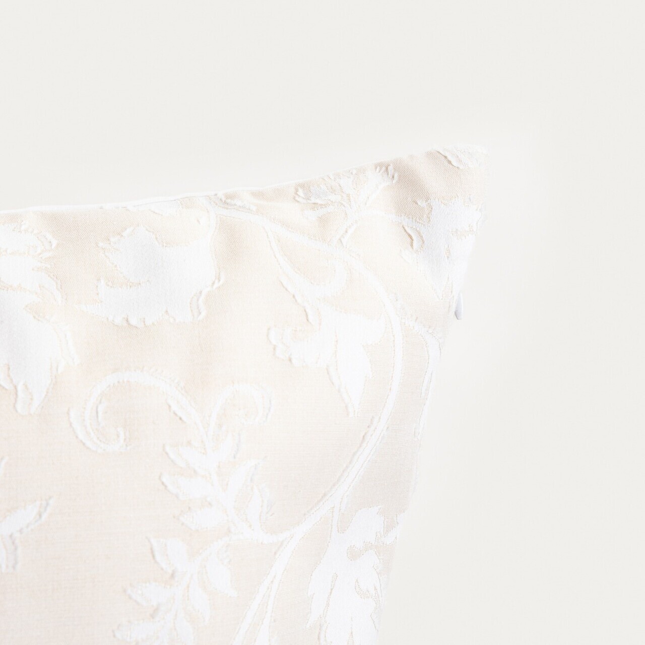Lenjerie de pat King Size, Jakad, Homla, 200x220 cm, 3 piese, bumbac, tesatura Jacquard, bej - view 5