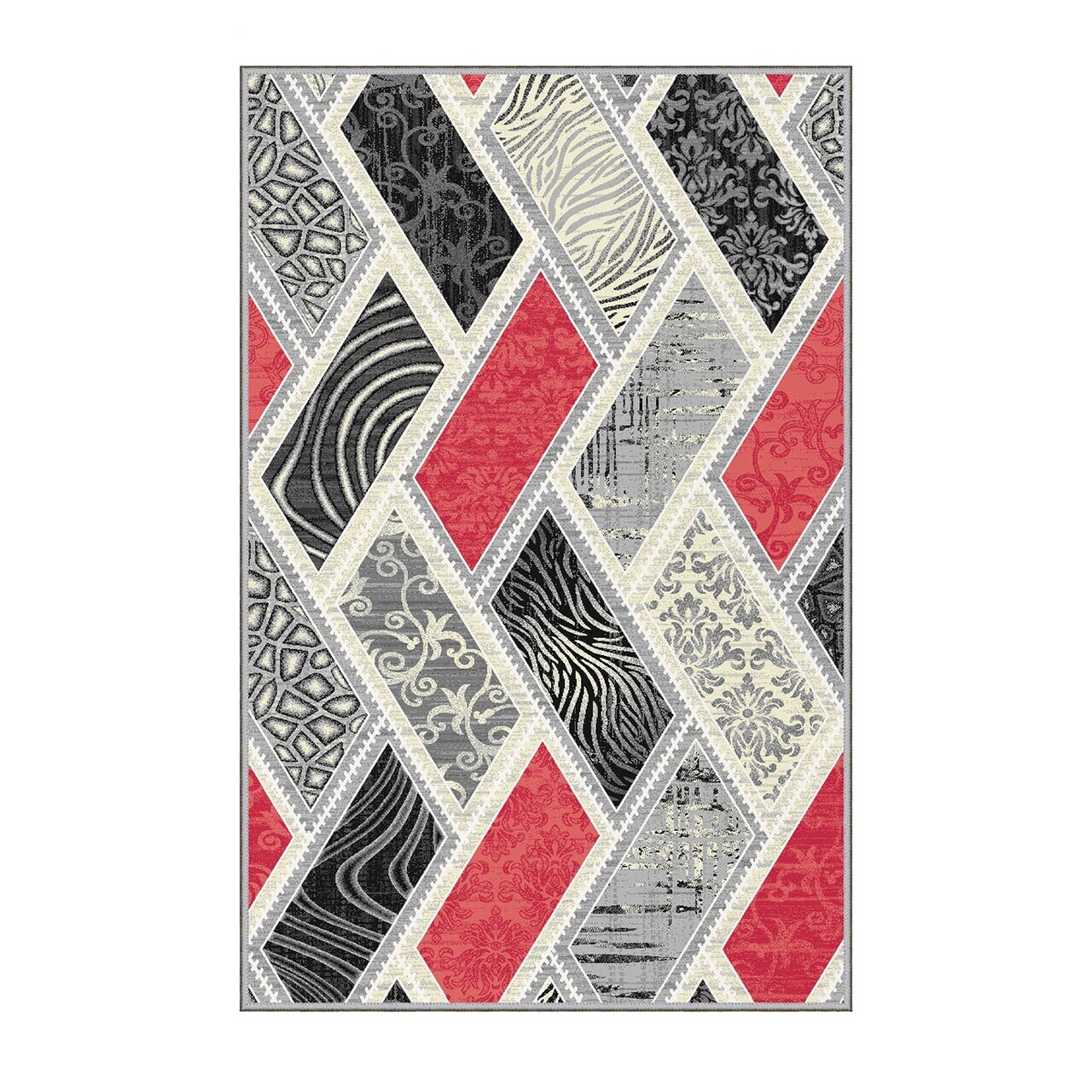 Covor, Eexfab1010, 80x200 cm, Poliester, Multicolor — imaginea 5