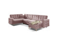Coltar extensibil reversibil 5 locuri ELTAP, AsdU-33, Asgard, 326x202x93 cm, lemn/poliester, roz