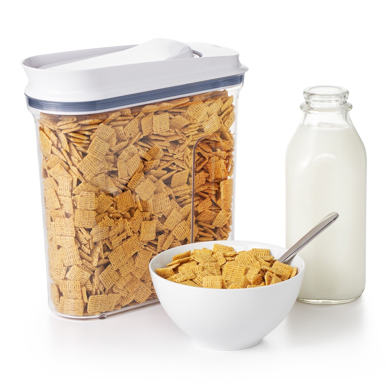 Recipient pentru cereale, plastic, 11 x 26 x 27 cm, 3,2L, "POP" - OXO - imagine 6