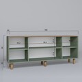 Consola, Miwood, Bohemian 1600-82, Verde