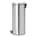 Cos de gunoi cu pedala, Brabantia, NewIcon Matt , 30 L, 38x29.3x67.9 cm, otel, argintiu