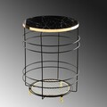 Masuta de cafea, Cerritos, Shb-006, Metal, Negru