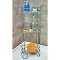 Etajera pentru baie Neo, iDesign, 3 rafturi, 25.5x16.5x67 cm, otel, argintiu