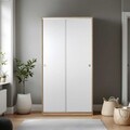 Dulap pentru haine, Adore, Swd-431-Sb-2, Somon/Alb