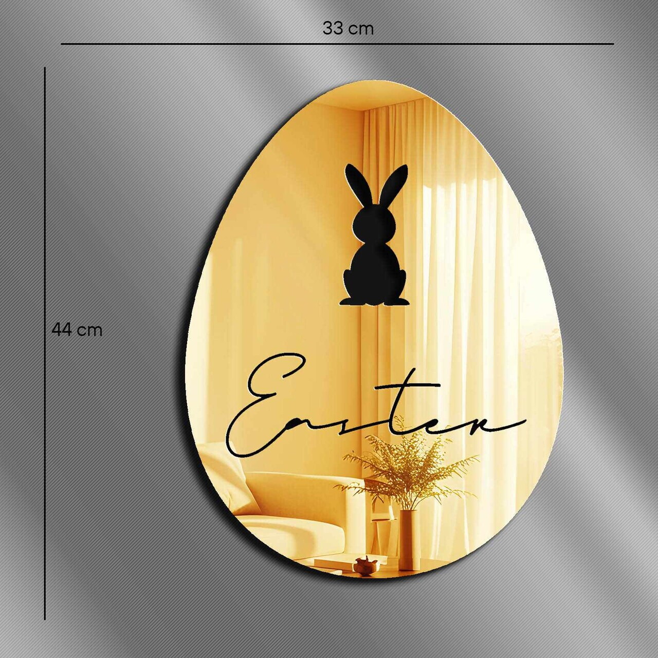 Oglinda decorativa, EAS006GOLD, Baza din 100% EVA (Grosime: 10 mm), Auriu — imaginea 4