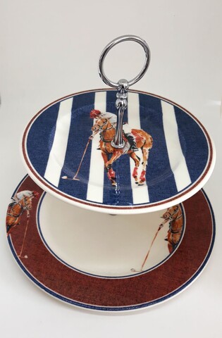 Platou pentru prajituri PRS 005, Helen Porselen, portelan, multicolor Helen Porselen