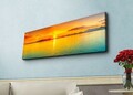 Tablou decorativ cu lumina LED, 3090HDACT-003, Canvas, 30 x 90 cm, Multicolor