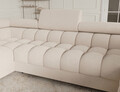 Coltar extensibil stanga 3 locuri ELTAP, LT-18CAL, Fectory, 346x205x93 cm, lemn/poliester, bej deschis