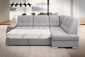 Coltar extensibil dreapta 3 locuri ELTAP, RT-04GO, Sado, 272x192x95 cm, lemn/poliester, gri deschis