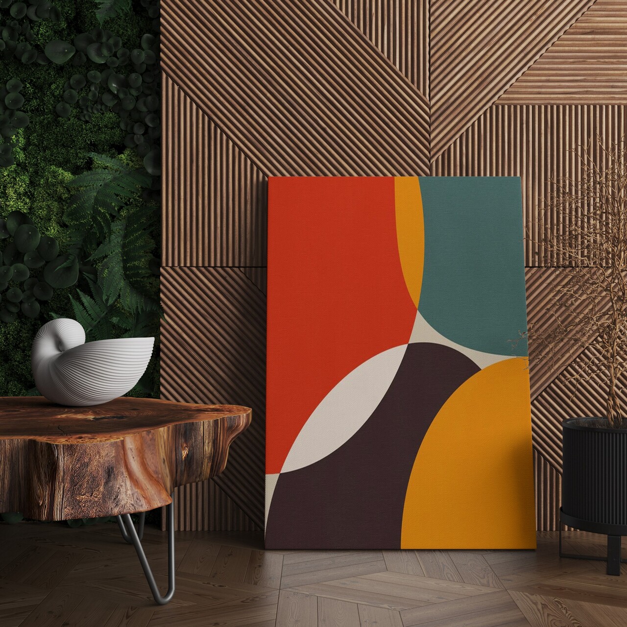 Tablou decorativ, ASR_CNV25-40, Cadru: 100% lemn (Grosime: 2 x 3 cm), Multicolor - view 2