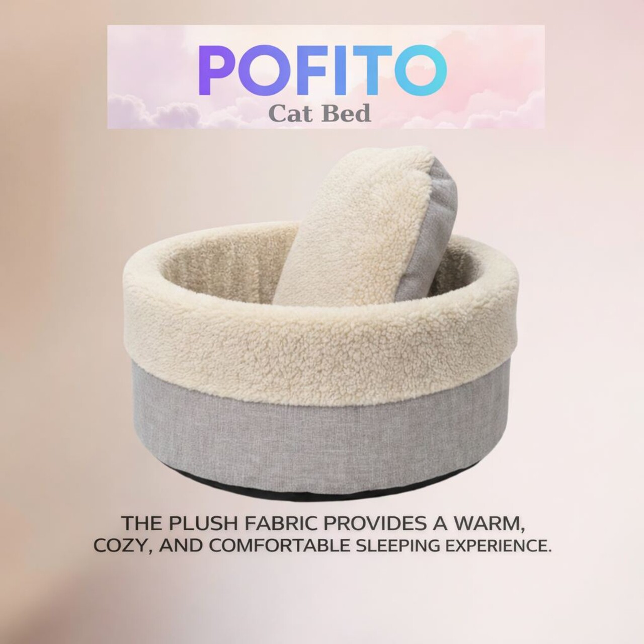 Pat pentru animale de companie, L'essentiel Maison, Pofito, Crem - view 4