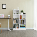 Corp biblioteca 3 rafturi, Vasagle, 40x24x93 cm, PAL, alb