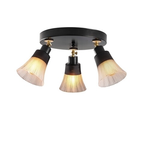 Lustra Foca N-121, Noor, 23 x 48 cm, 3 x E27, 100W, negru 100W