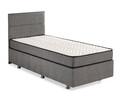 Saltea single, Base & Headboard, Niron, Argintiu, 100x38x200 cm, Cadru: OȚEL, Gri