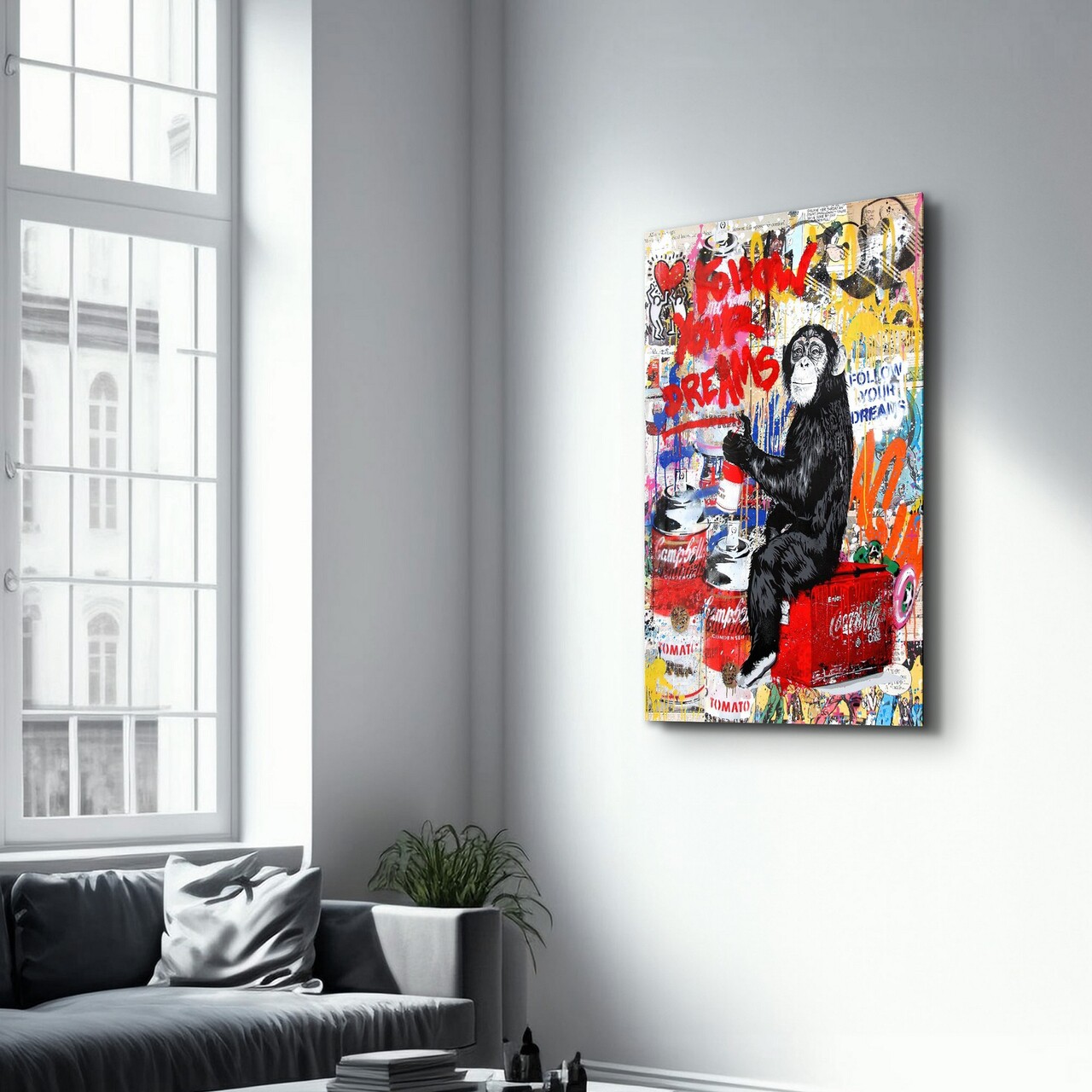 Tablou decorativ, CAM-6014, Dimensiuni: 70 x 110 cm, Multicolor - view 4