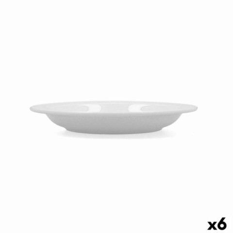 Set 6 farfurii adanci, bidasoa, glacial, Ø 23 cm, ceramica, alb