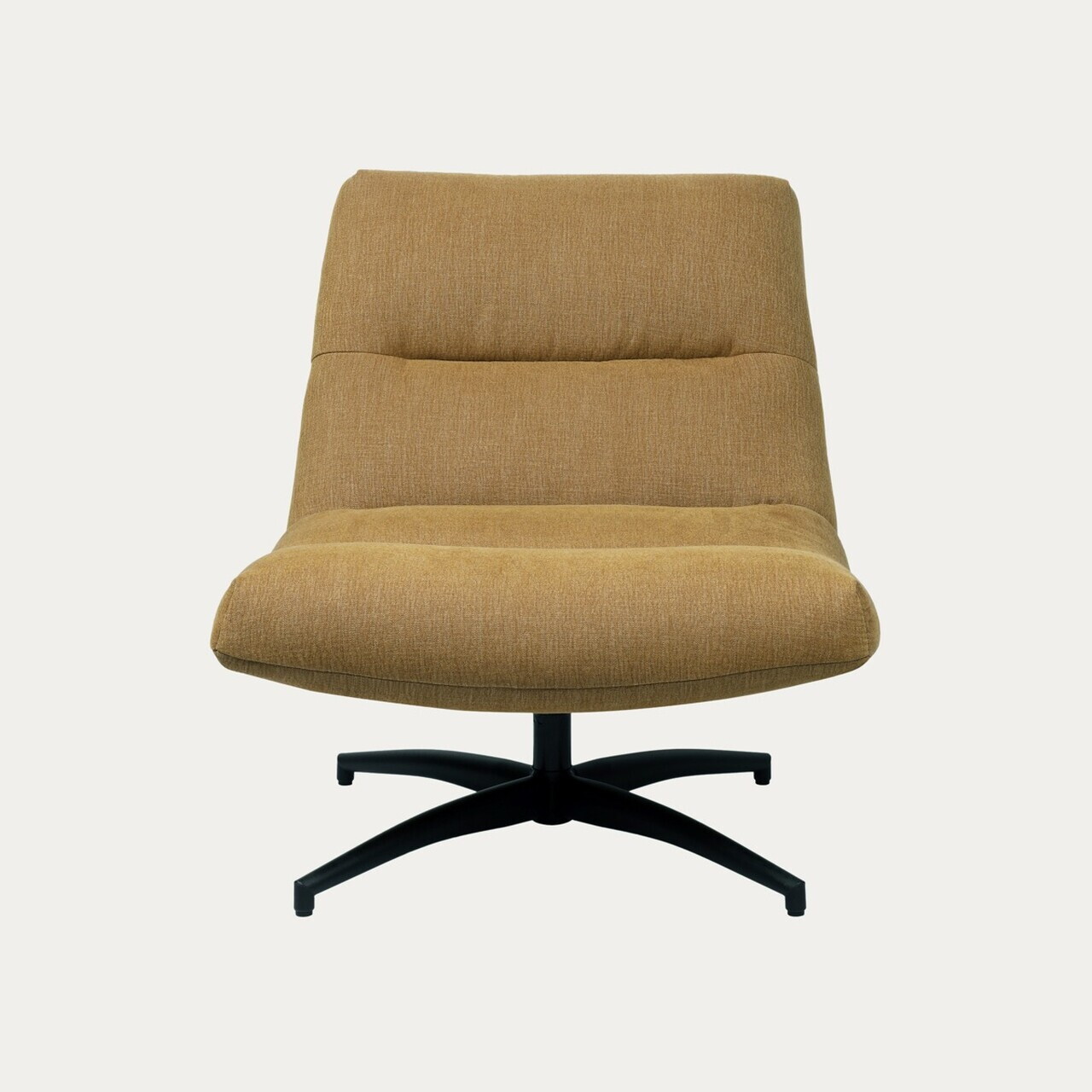 Fotoliu rotativ Volero, Homla, 93.5x77x88.5 cm, metal/poliester, mustar — imaginea 2