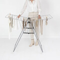 Uscator de rufe, Brabantia, Hangon Metallic, 20 m capacitate de uscare, otel, gri metalizat