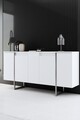 Set mobilier living, Bexley, Luxe, Alb / Argintiu