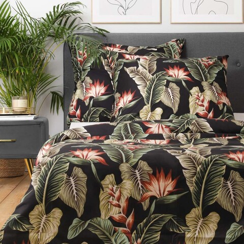 Lenjerie de pat King Size, Belaga, Homla, 3 piese, 200x220 cm, microfibra din poliester, multicolor
