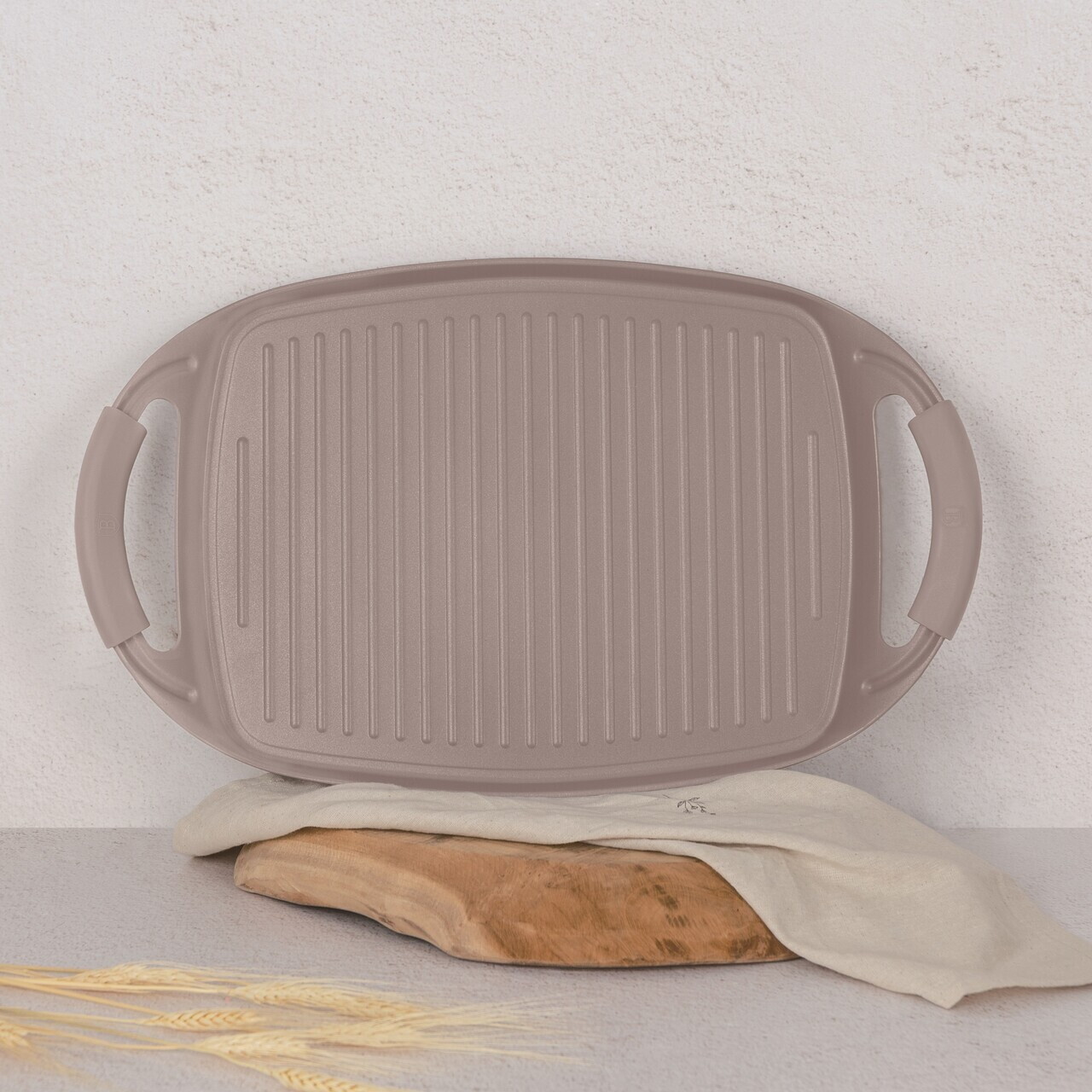 Tava grill Berlinger Haus, Taupe, 47x29 cm, aluminiu forjat, taupe mat - view 7