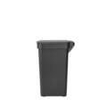 Cos de gunoi cu pedala, Brabantia, StepUp, 10 L, 26.5x20.3x38.1 cm, polipropilena, gri inchis