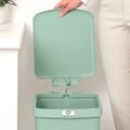 Cos de gunoi cu pedala, Brabantia, StepUp, 25 L, 35.2x28x40.9 cm, polipropilena, verde jad