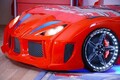 Pat pentru copii Car, Musvenus, Mnv3, 130x60x235 cm, Multicolor