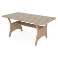 Set mobilier pentru gradina/terasa, Baxter, 3 piese, natur/bej